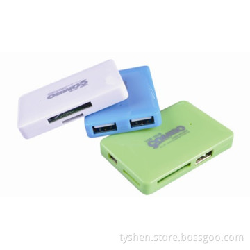 New Model USB Hub Combo with All in One Card Reader